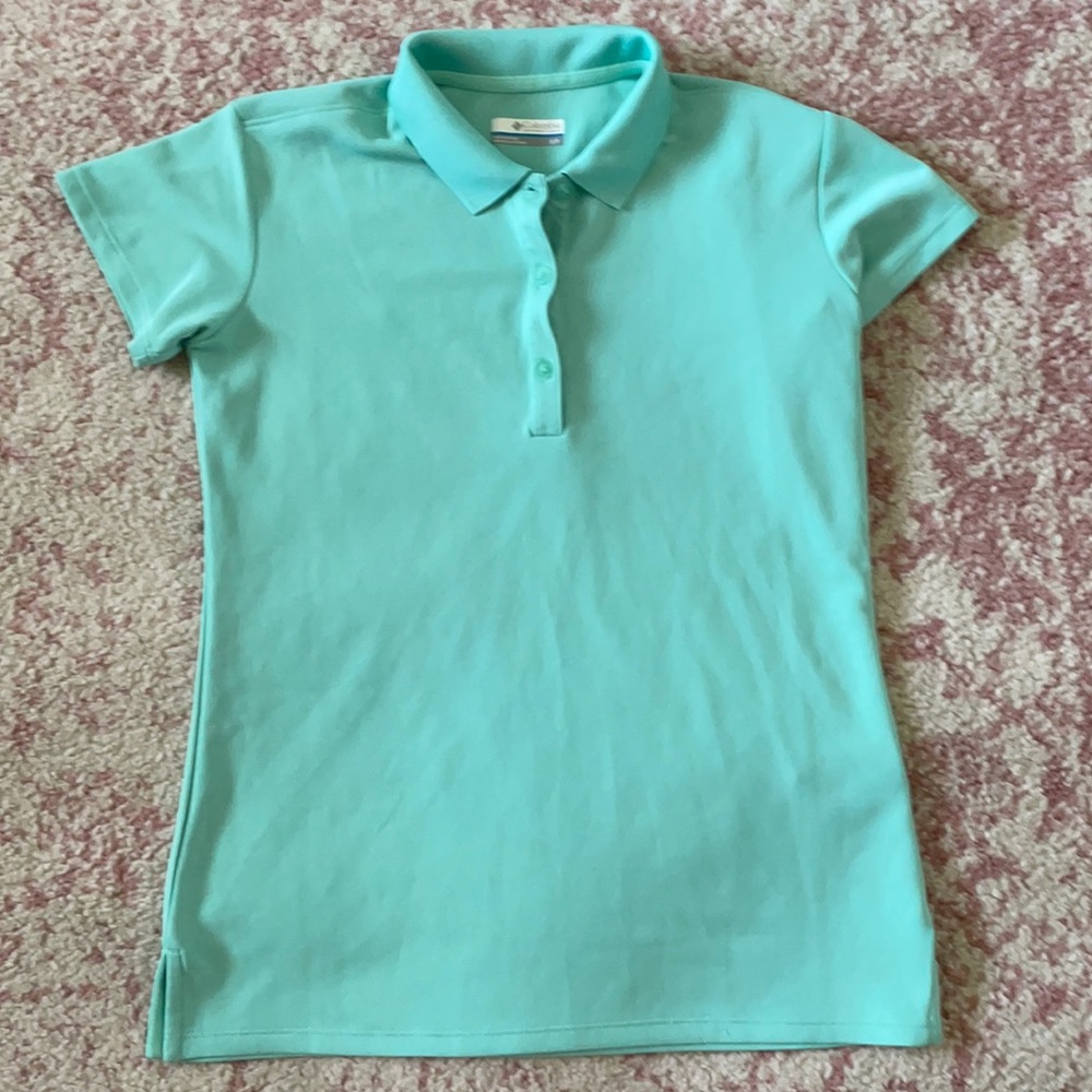 Teal Columbia polo
